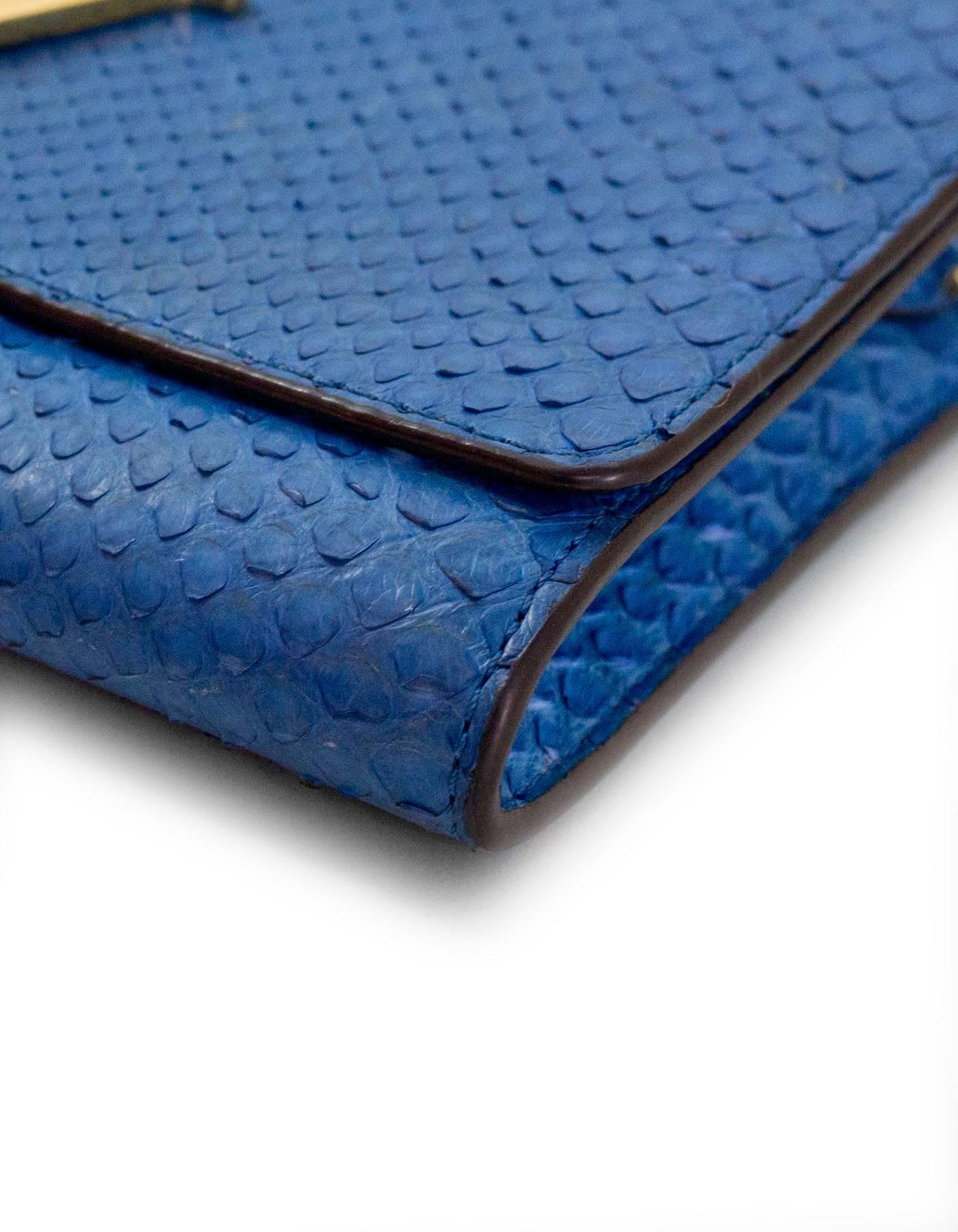 cobalt blue clutch bag