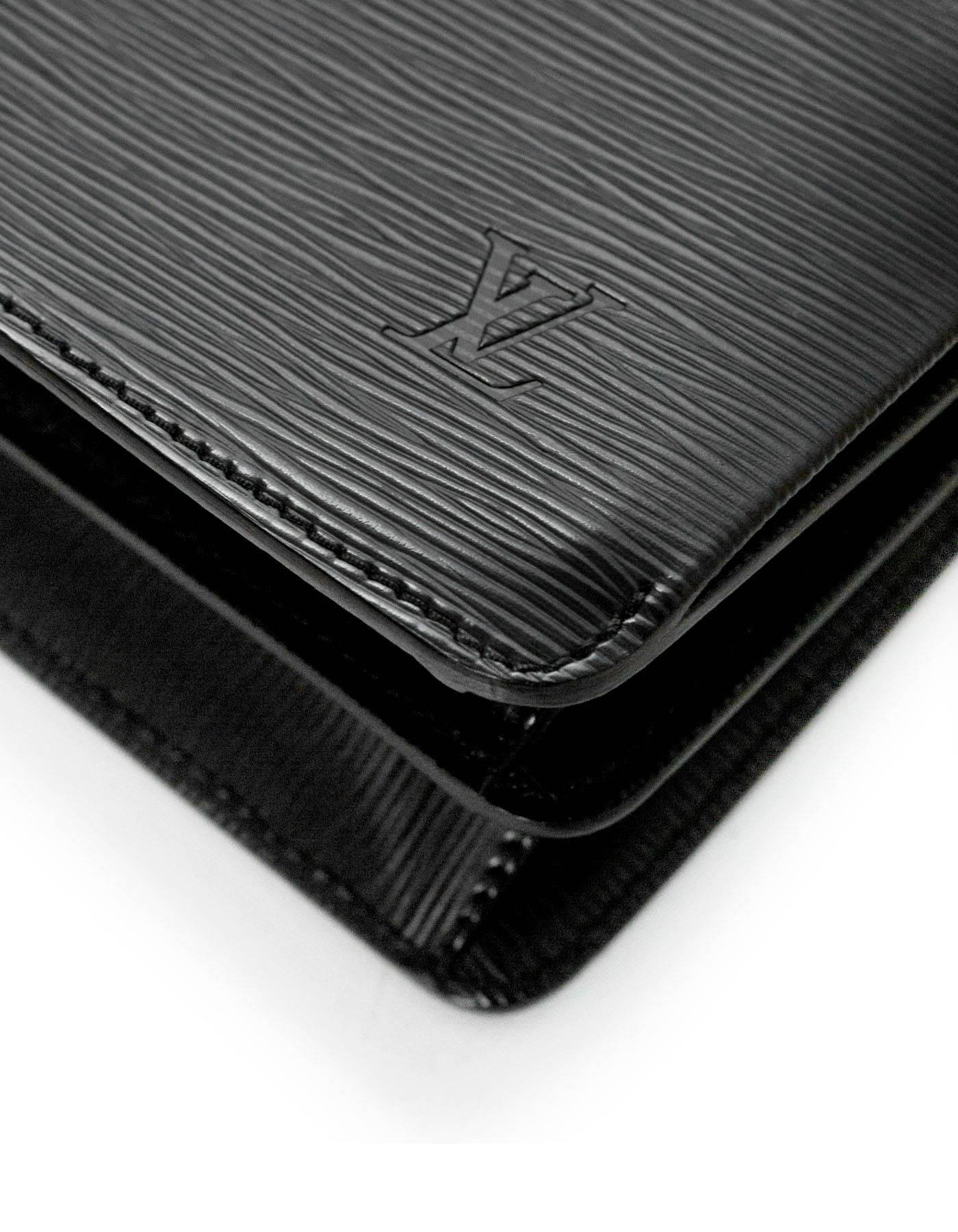 Louis Vuitton Black Epi Robusto Noir 2 Compartment Briefcase Bag 3