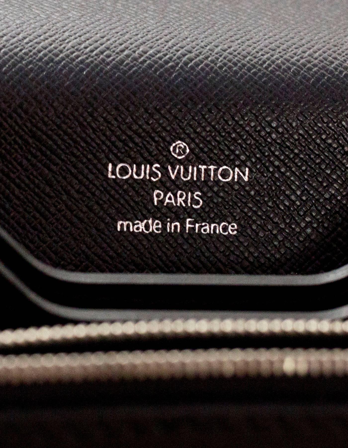 Louis Vuitton Black Epi Robusto Noir 2 Compartment Briefcase Bag 2