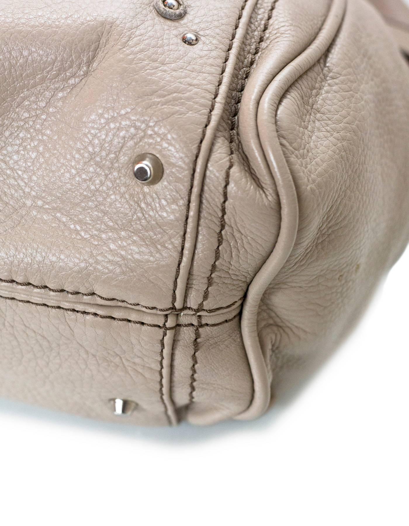 Women's Chloe Beige Leather Large Paddington Capsule Tote Bag