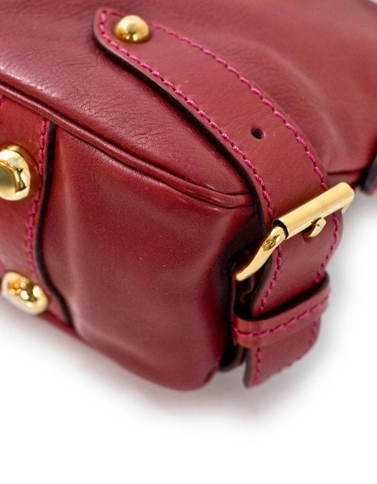 Marc Jacobs Red Leather East/West Pushlock Bag For Sale at 1stDibs ...