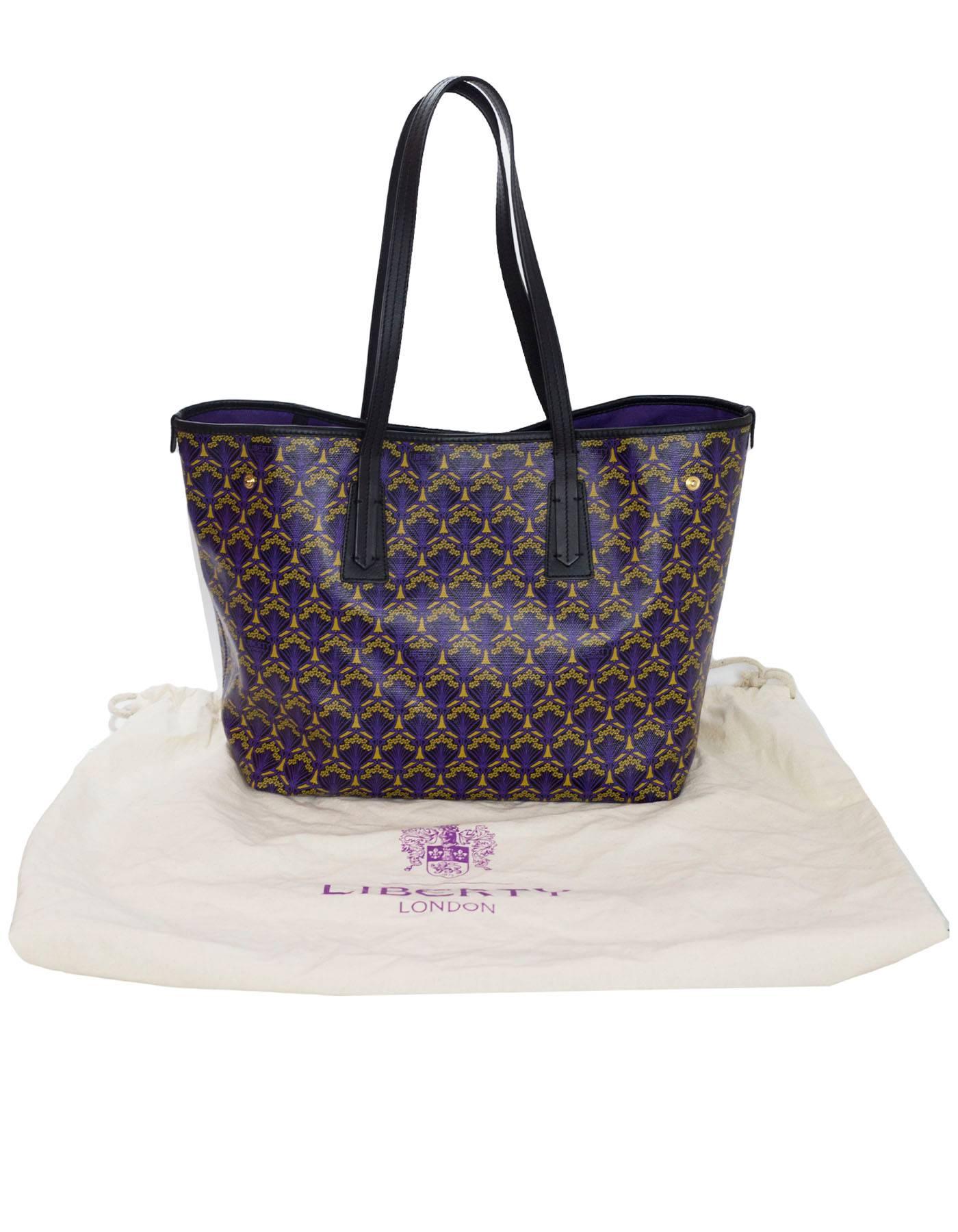 Women's Liberty London Purple Marlborough Iphis-Print Tote Bag rt. $595