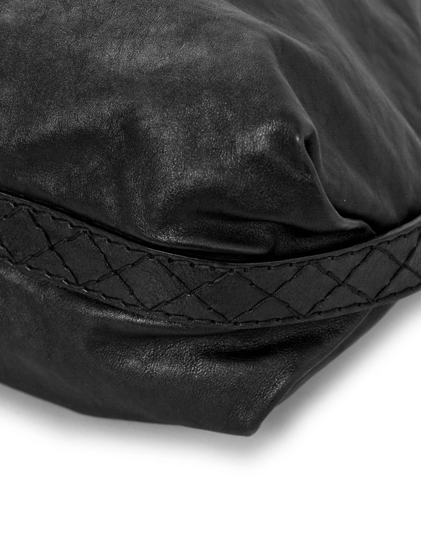 Gucci Black Leather Irina Hysteria Tote Bag 1