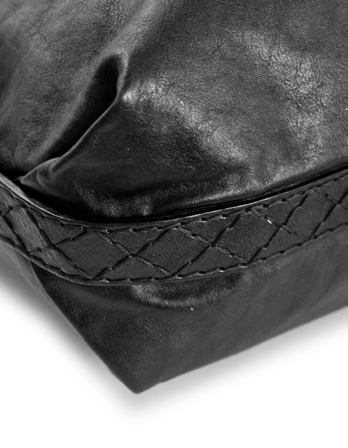 Women's Gucci Black Leather Irina Hysteria Tote Bag
