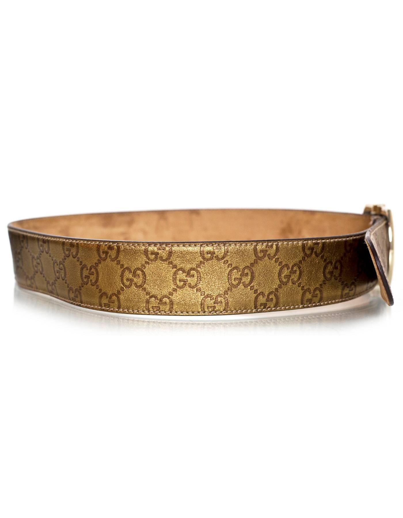 bronze metallic belt