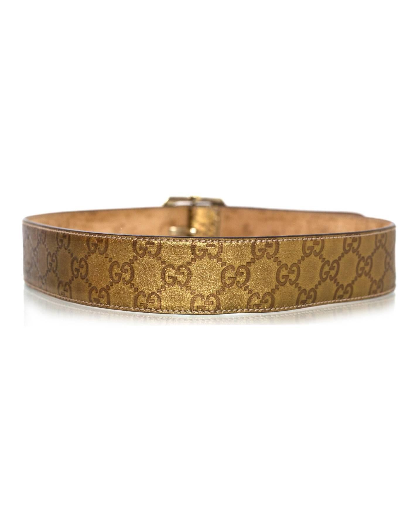 bronze gucci belt