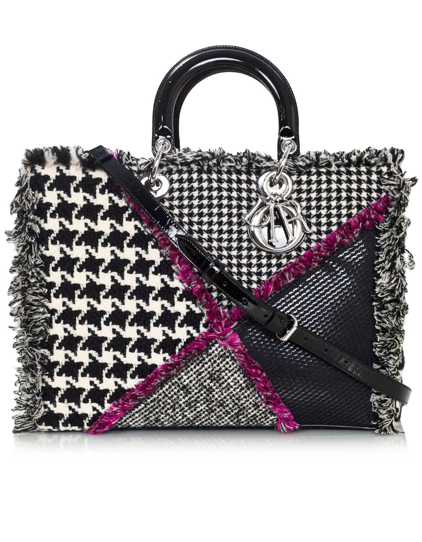 Christian Dior Limited Edition Large Houndstooth Twees Diorissimo