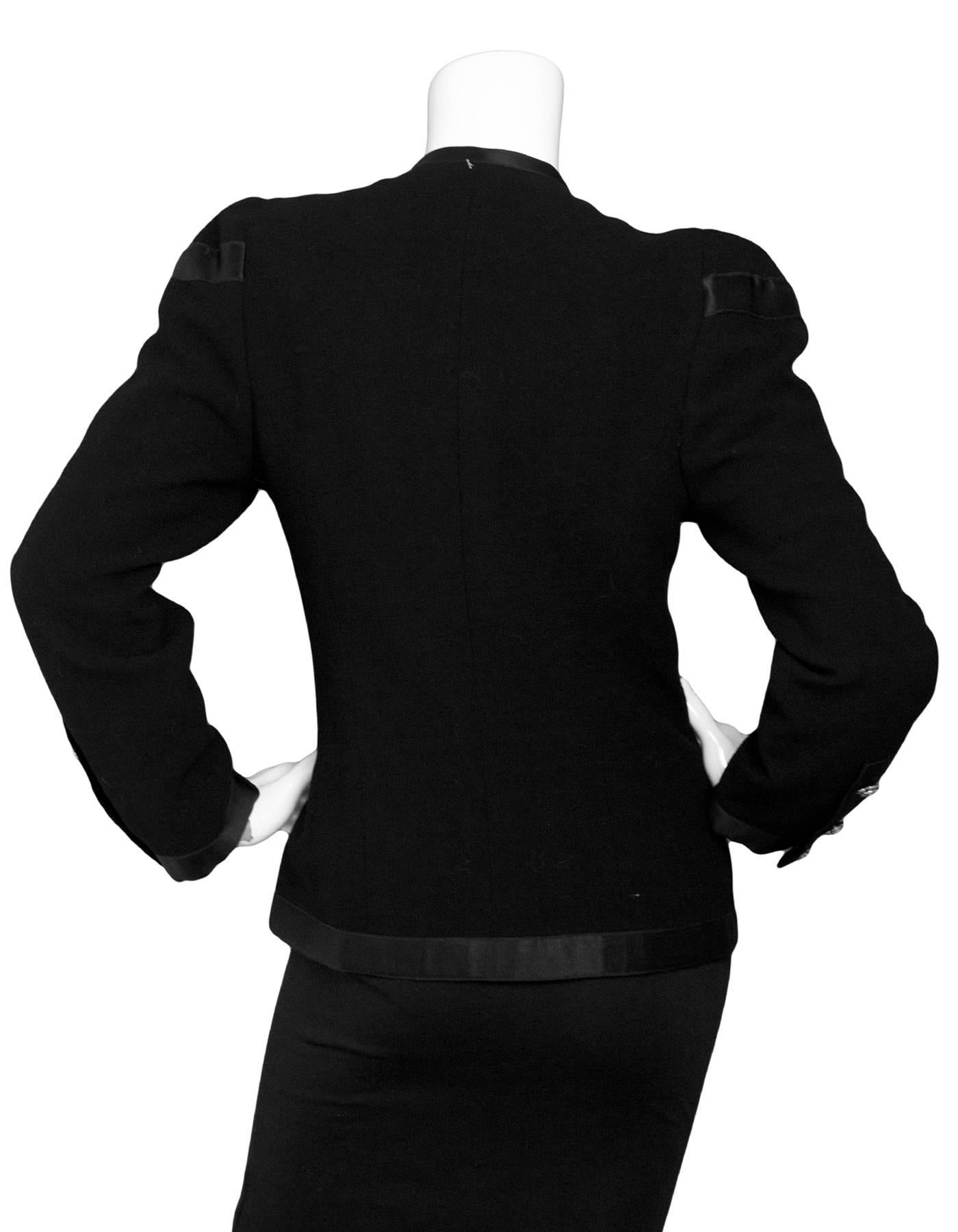 chanel black boucle jacket