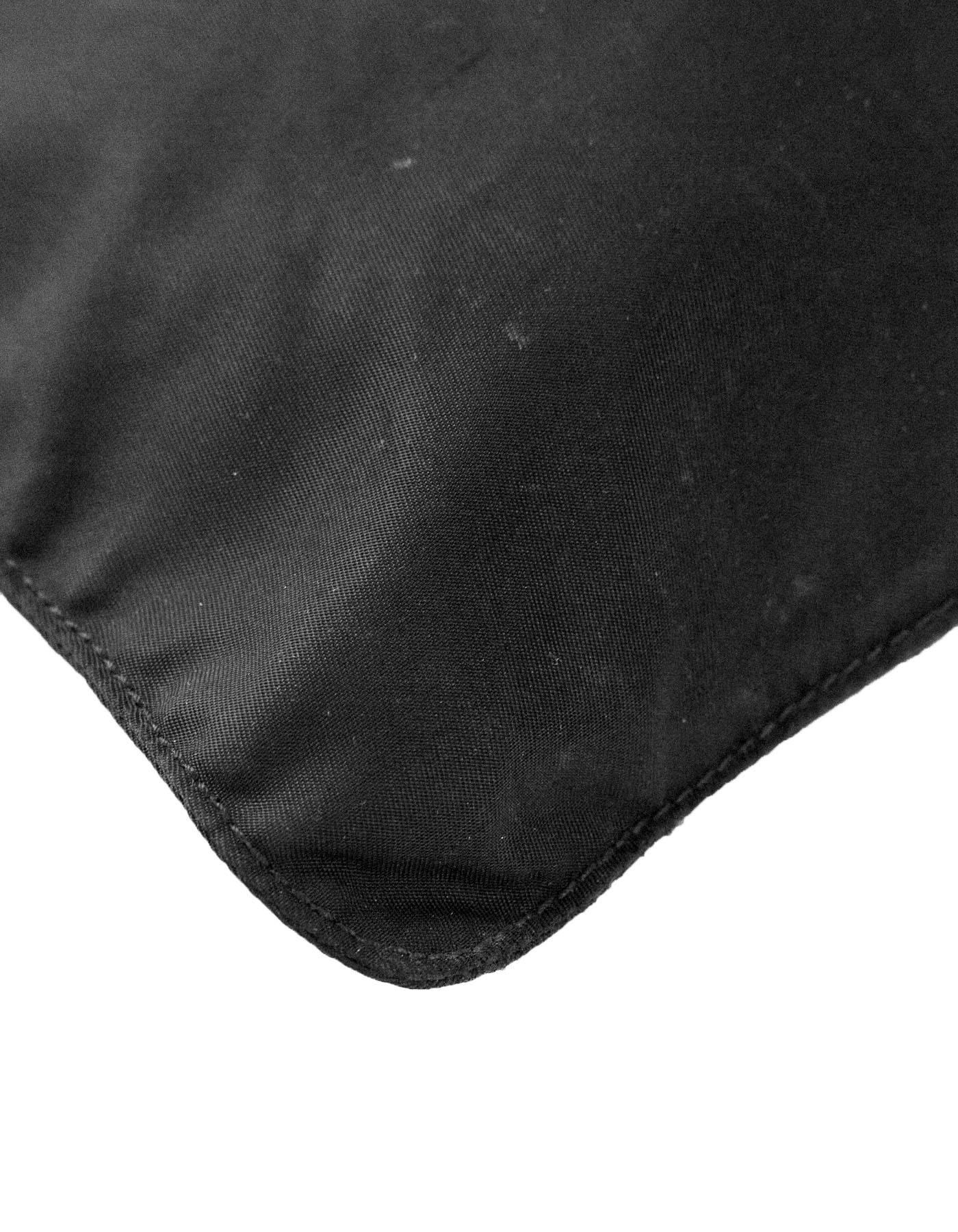 Prada Black Tessuto Nylon Messenger Crossbody Bag 1