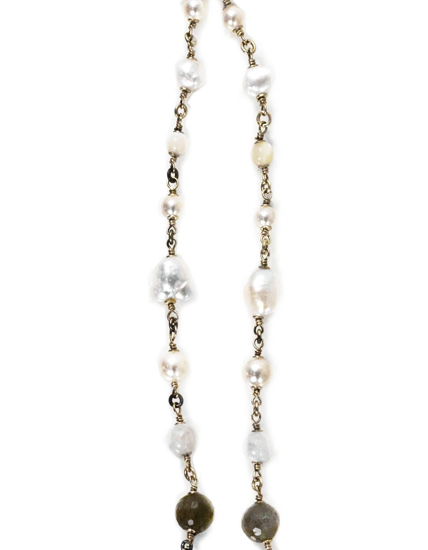 Chanel Cruise Paris Dubai Runway Pearl Headband, 2015  In Excellent Condition In New York, NY