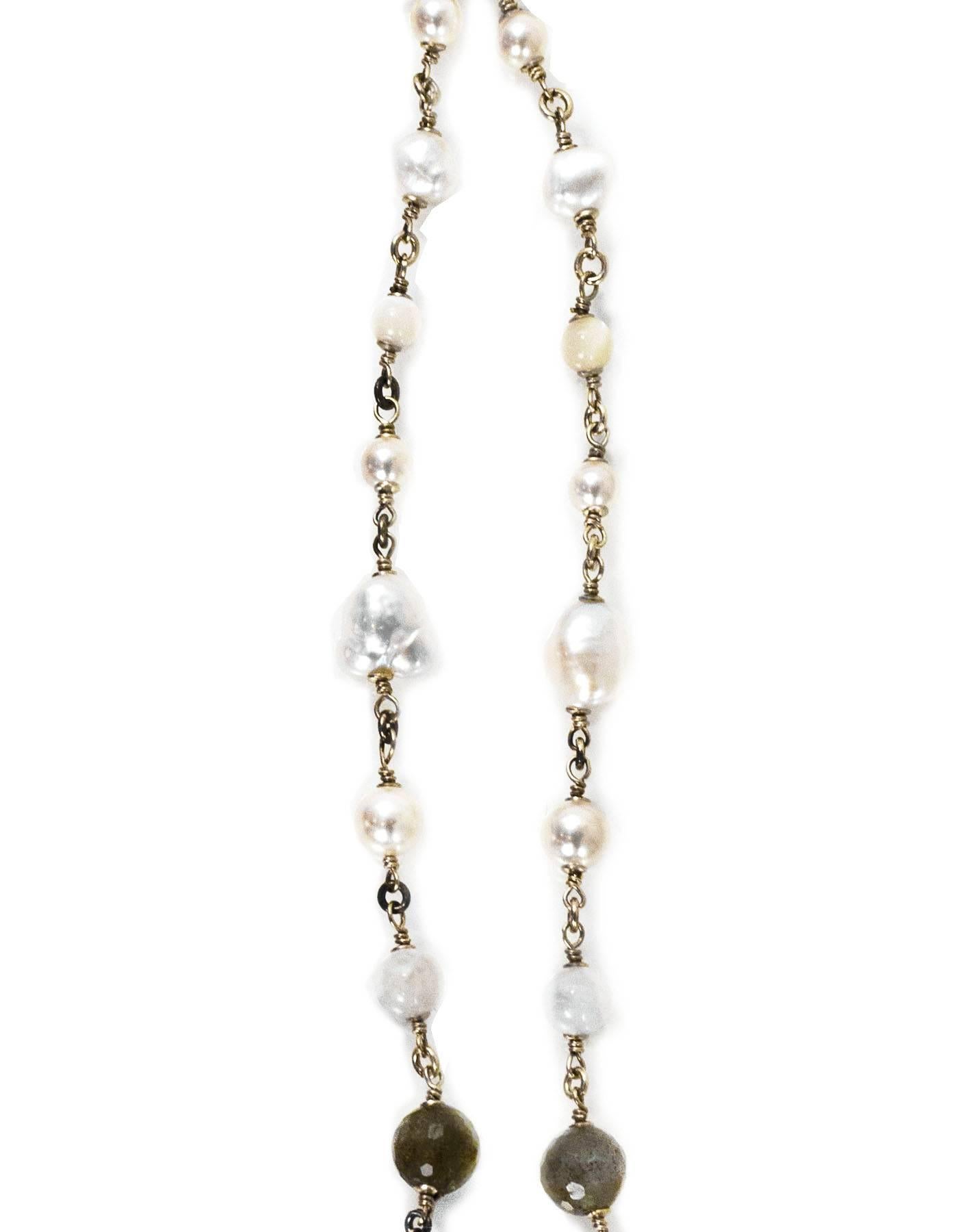 Chanel Cruise Paris Dubai Runway Pearl Headband, 2015 In Excellent Condition In New York, NY