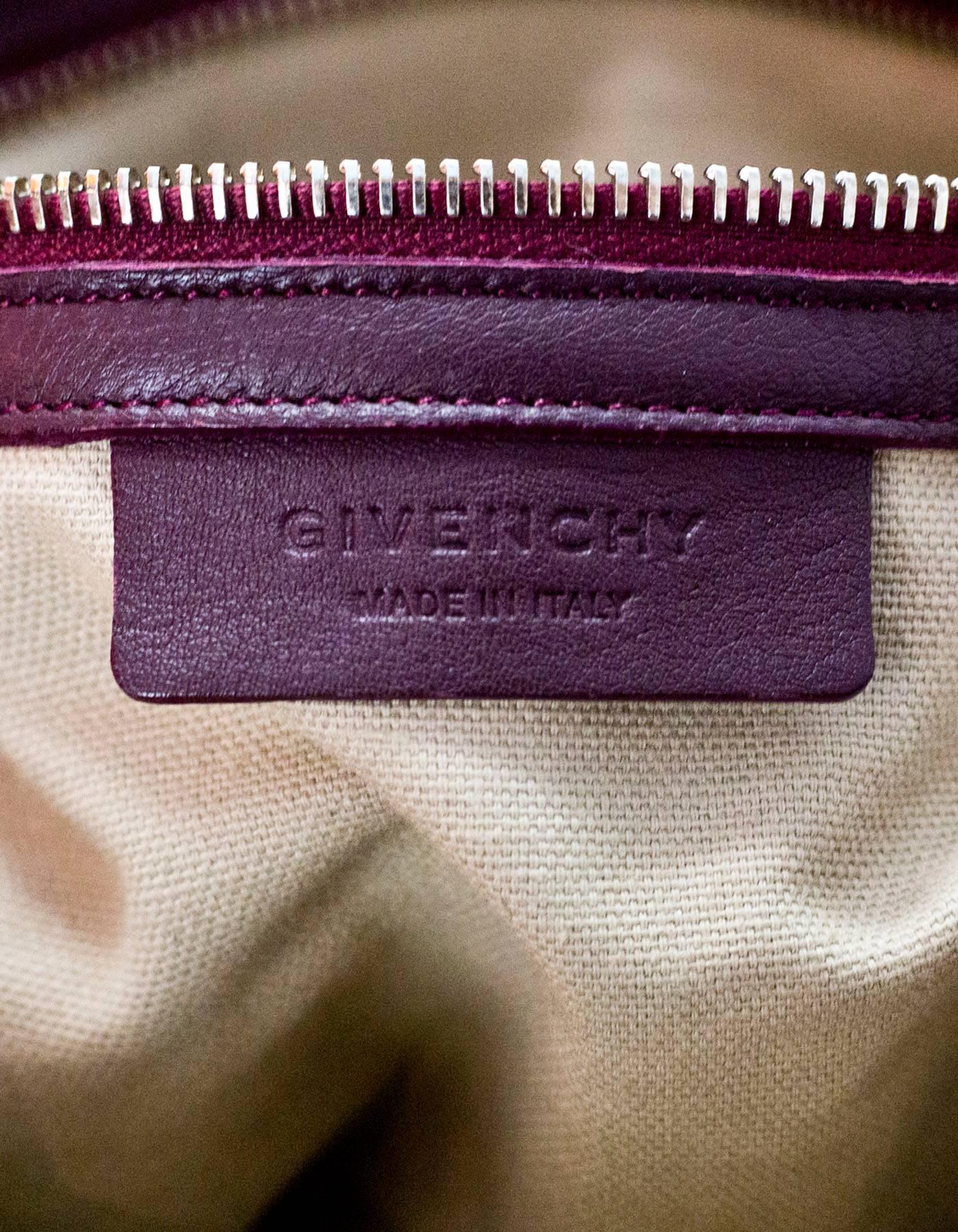 Givenchy Burgundy & Beige Medium Pandora Pure Satchel Bag 5