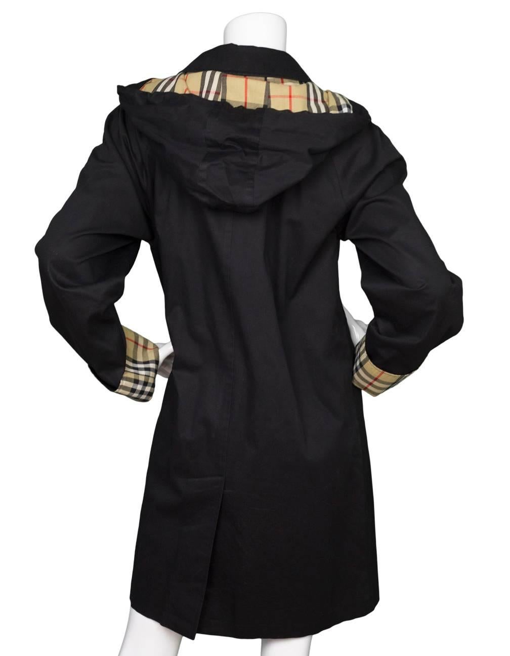 burberry hooded trench coat