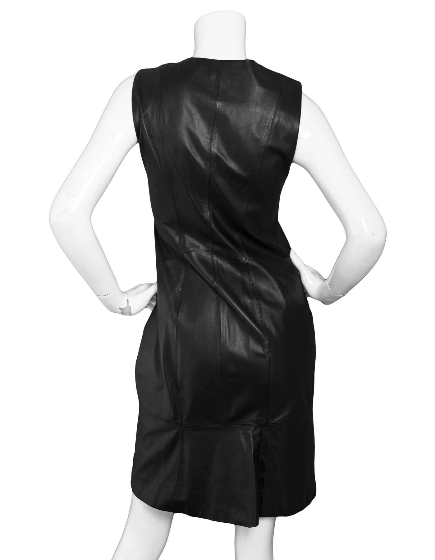 theory black sleeveless dress