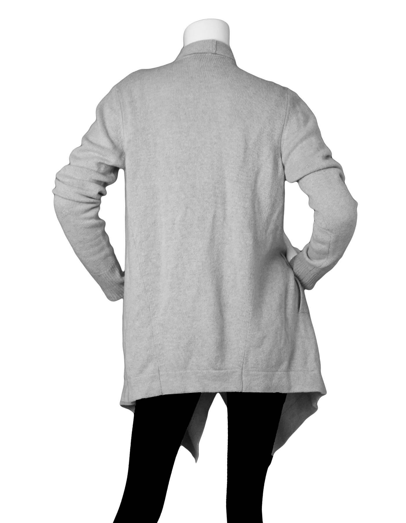 Gray Jil Sander Grey Cashmere Infinity Sweater sz IT36