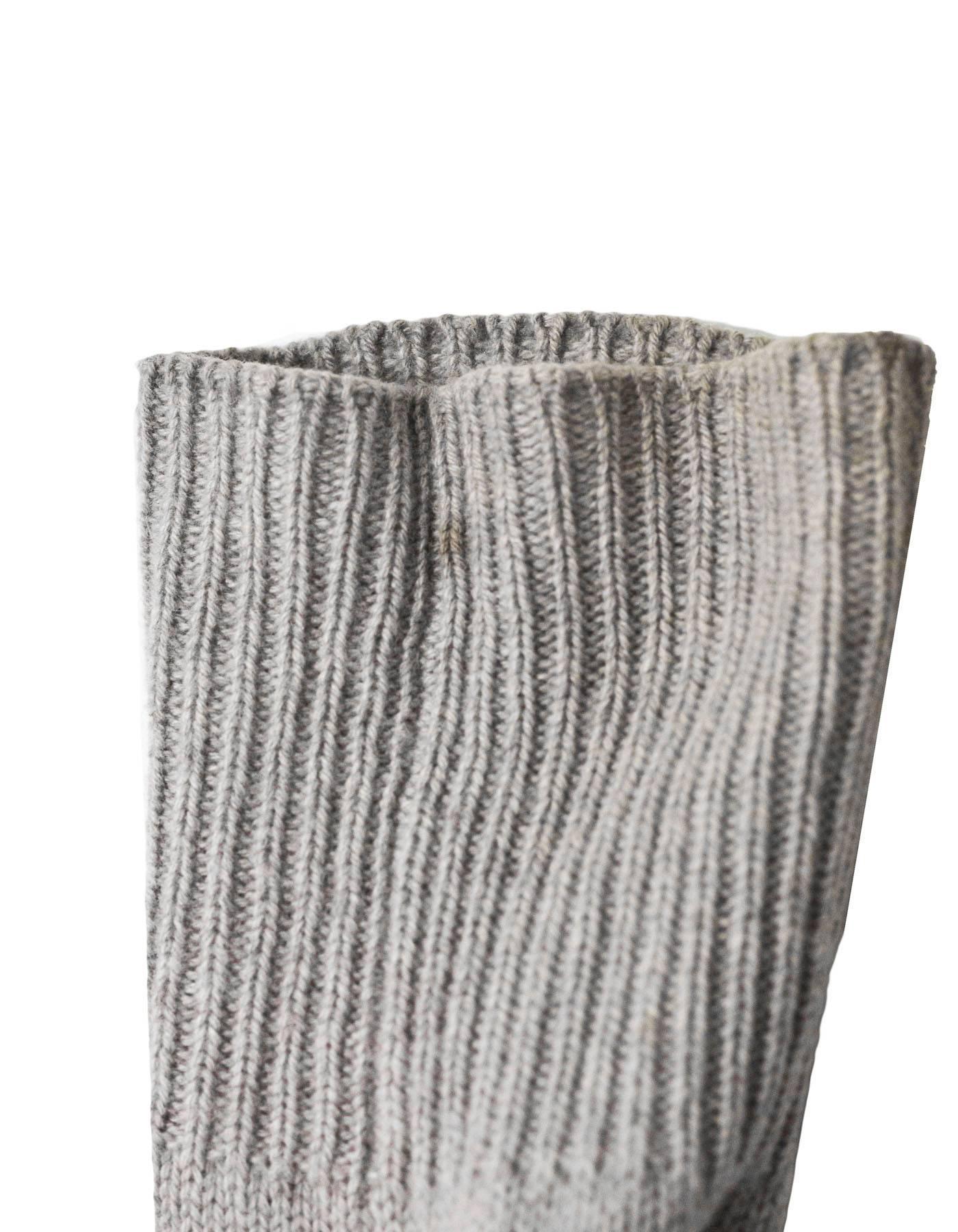 Jil Sander Grey Cashmere Infinity Sweater sz IT36 2