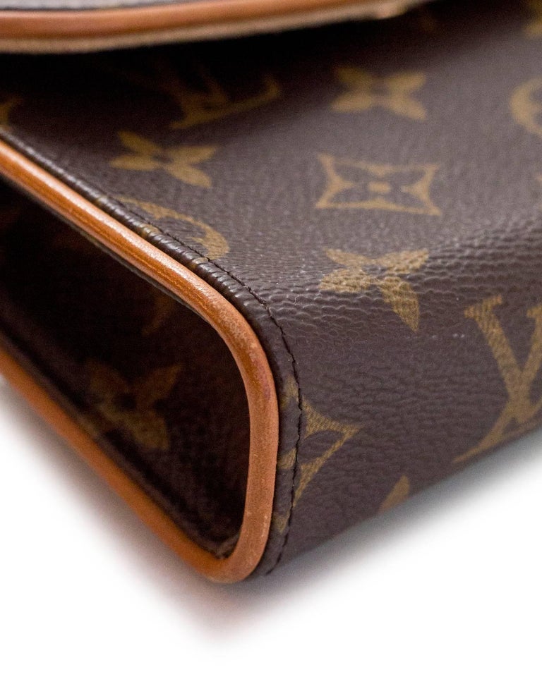 Louis Vuitton Monogram Pochette Florentine Belt Bag Waist Pouch Sz S For Sale at 1stdibs