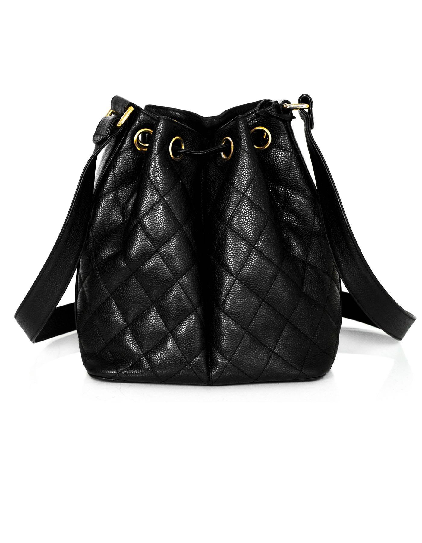 chanel quilted bucket bag
