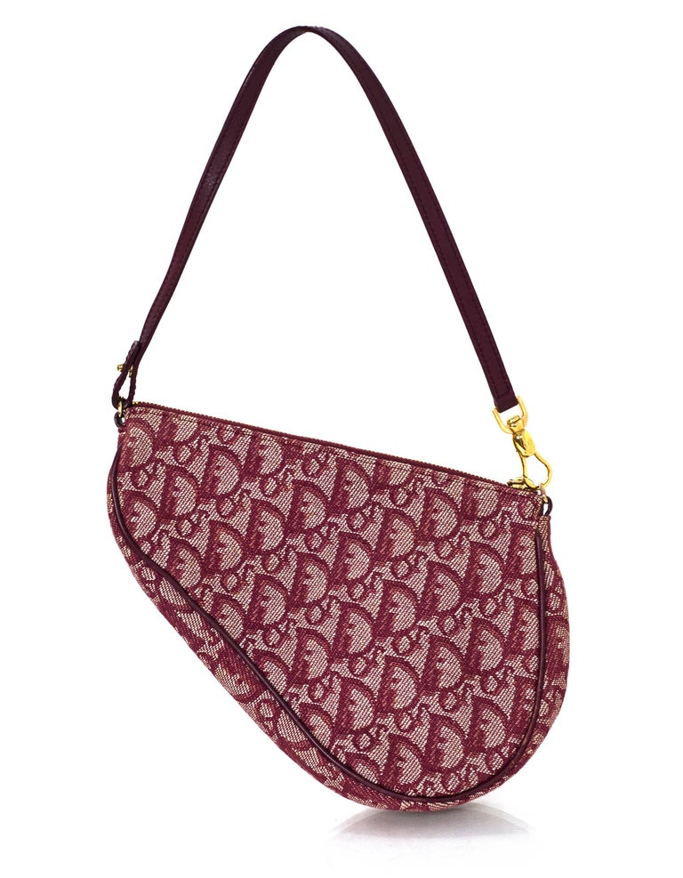 red dior saddle
