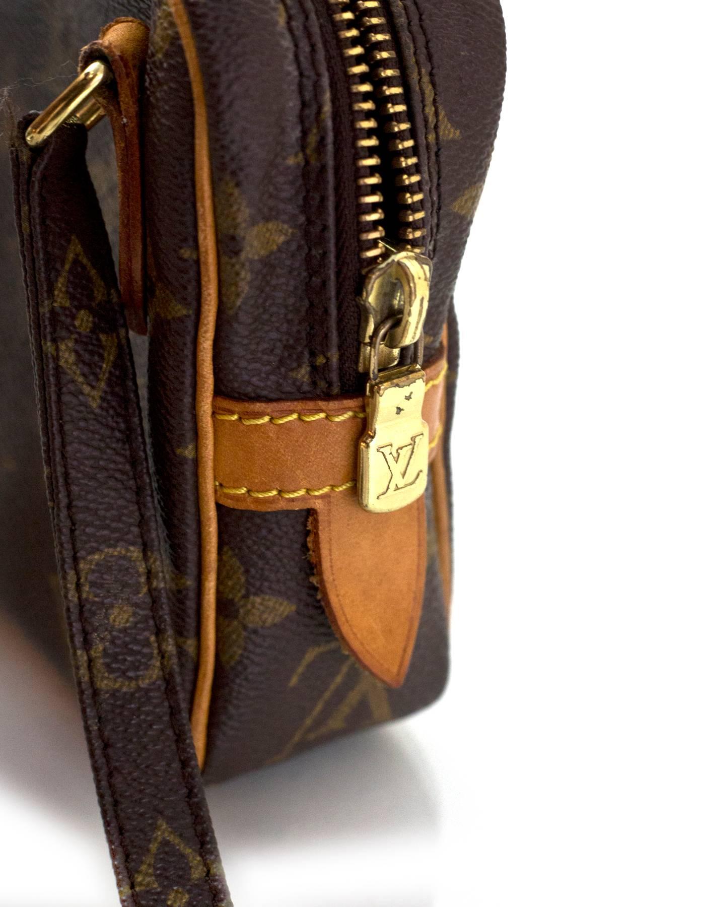 Black Louis Vuitton Vintage Monogram Marly Bandouliere Crossbody Bag