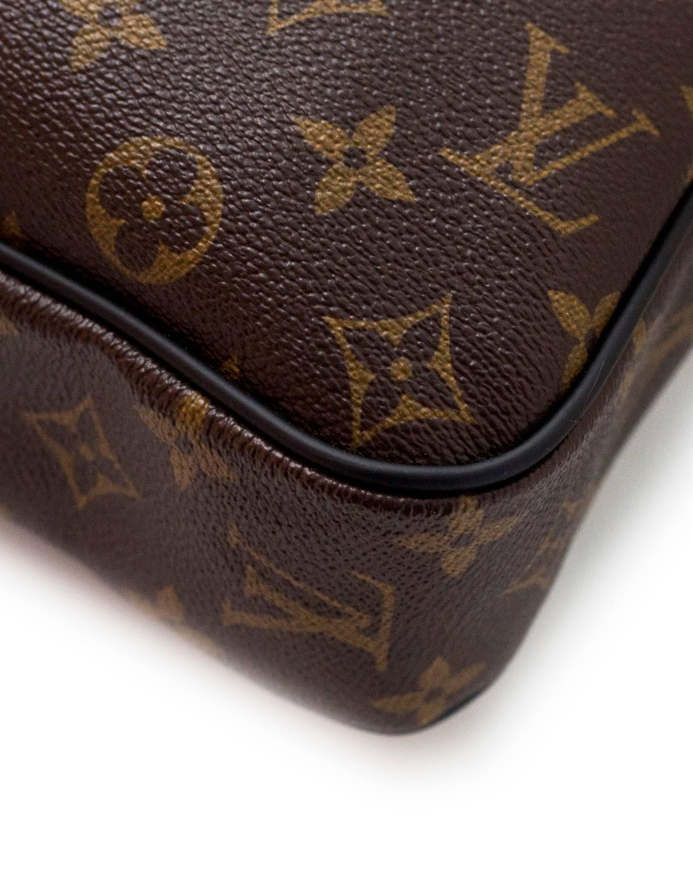 Black Louis Vuitton Monogram Port Documents Voyage PM Satchel Computer Bag