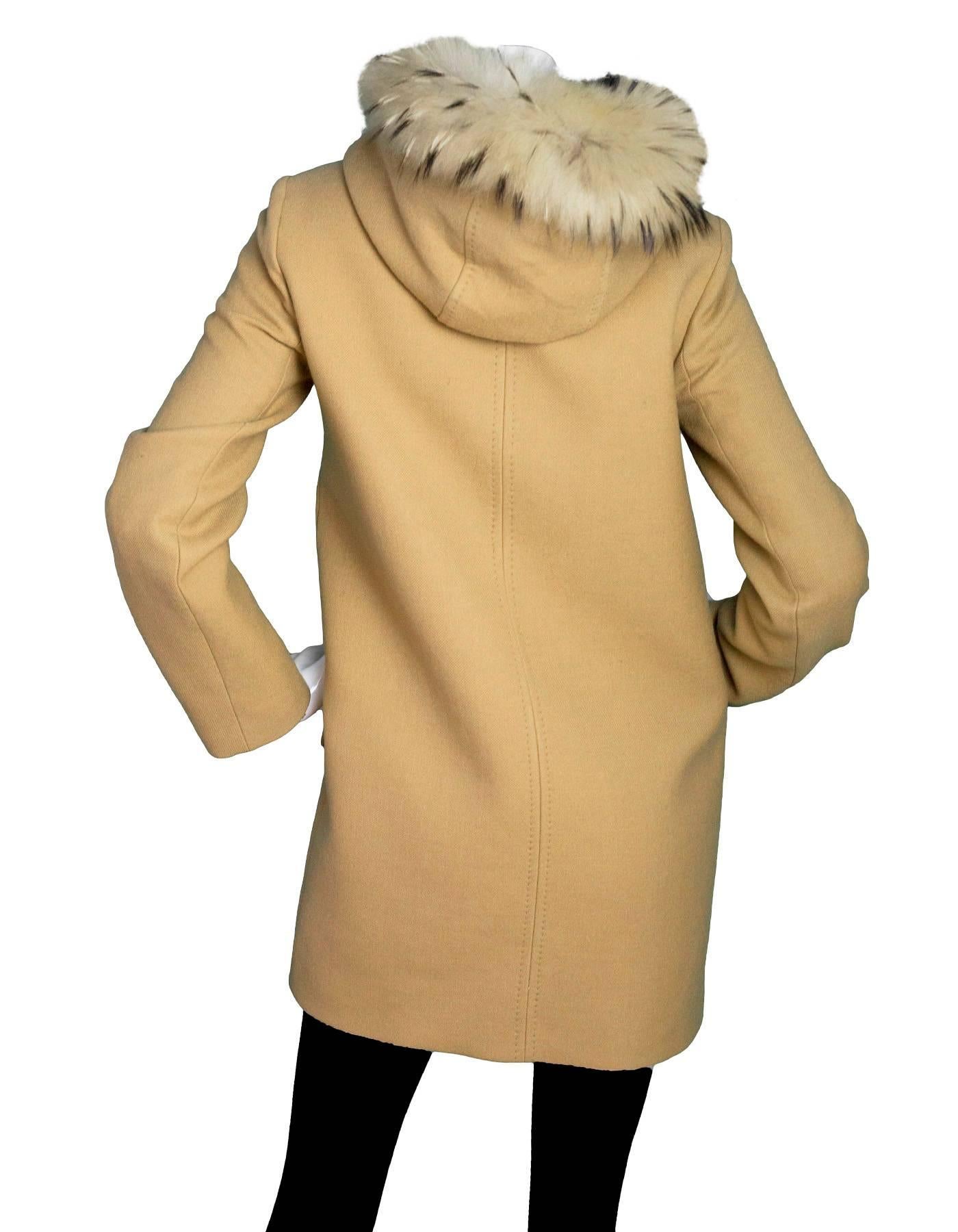 Sandro Manteau Henry en laine camel sz FR36 En vente sur 1stDibs manteau sandro ancienne collection manteau fourrure sandro manteau fausse fourrure sandro