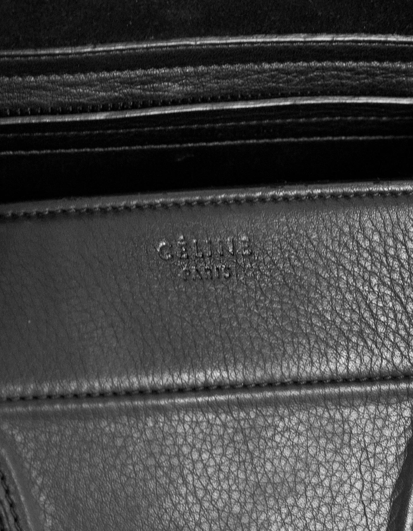 Celine Black Leather Phantom Tote Bag 1