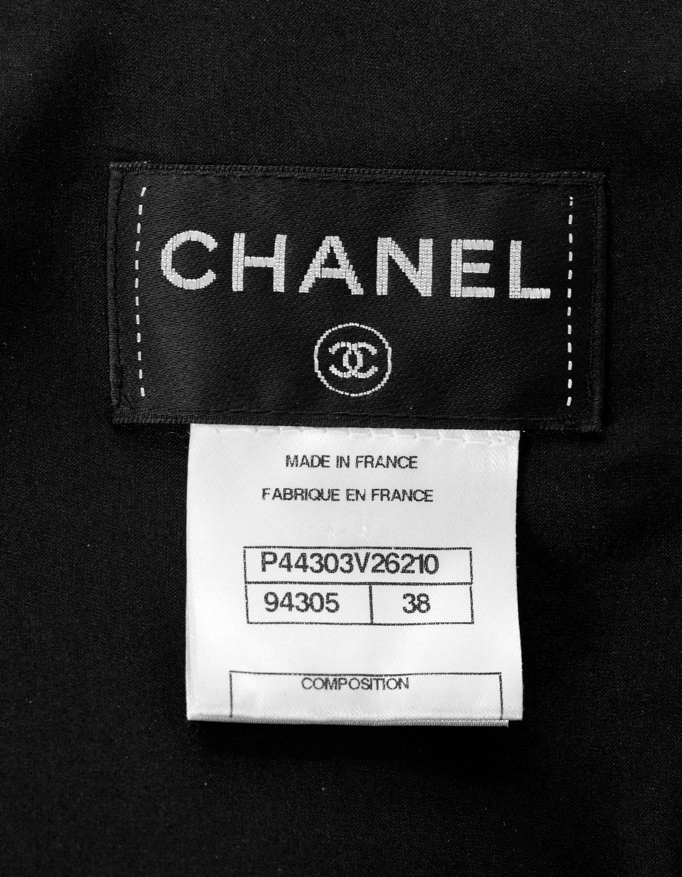 Women's Chanel Black Wool Sleeveless Cowl-Neck Dress Sz FR38