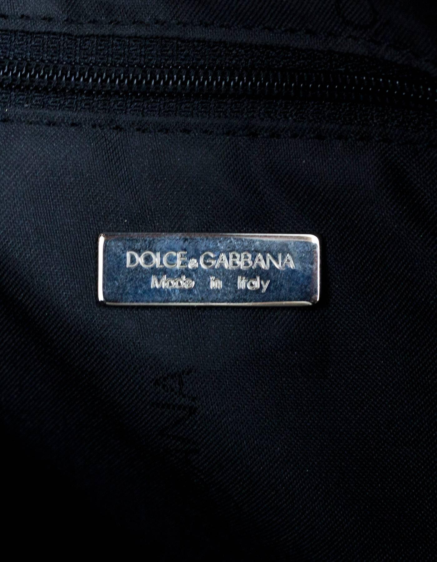 Dolce & Gabbana Black Leather Studded Tote Bag 3