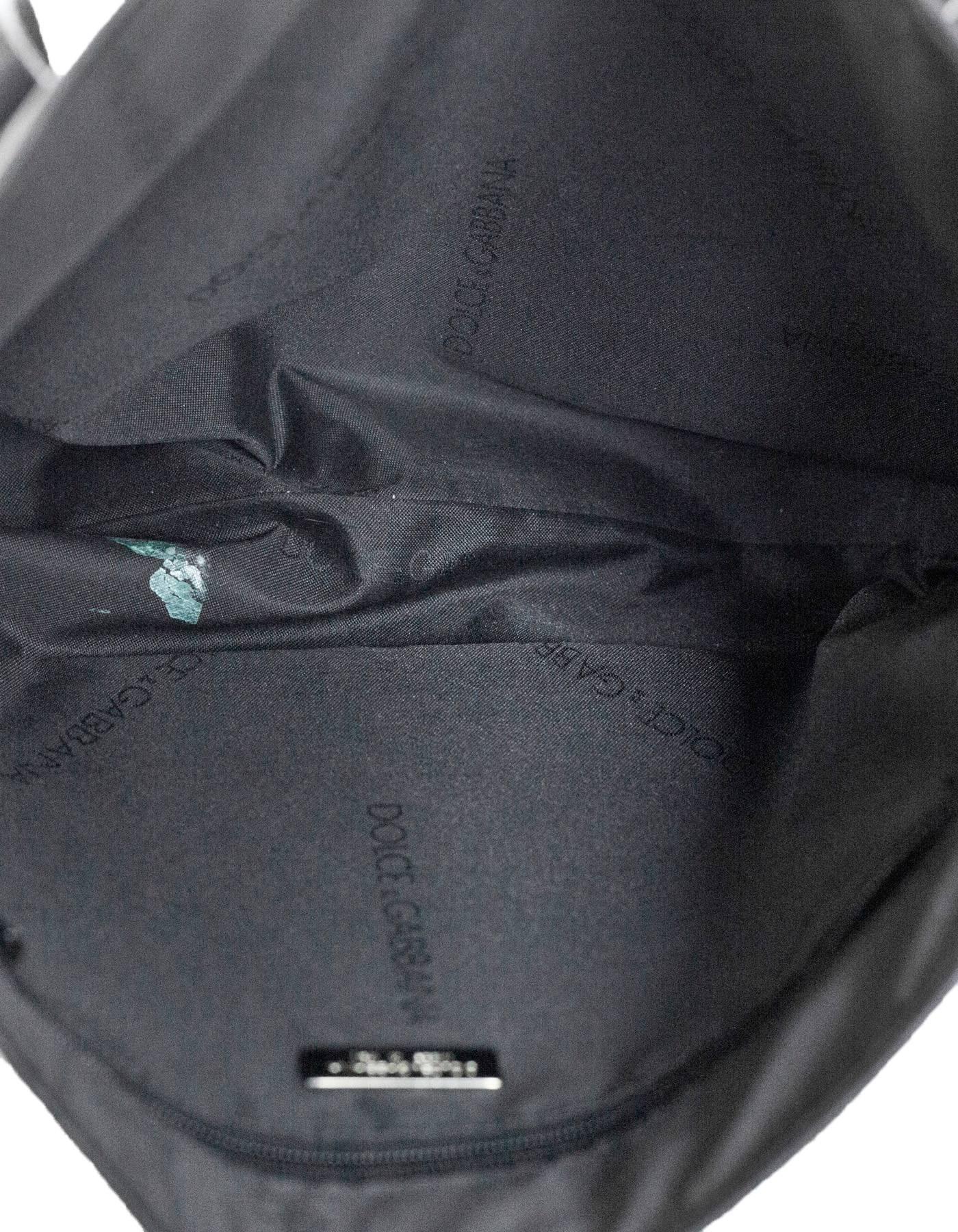 Dolce & Gabbana Black Leather Studded Tote Bag 2