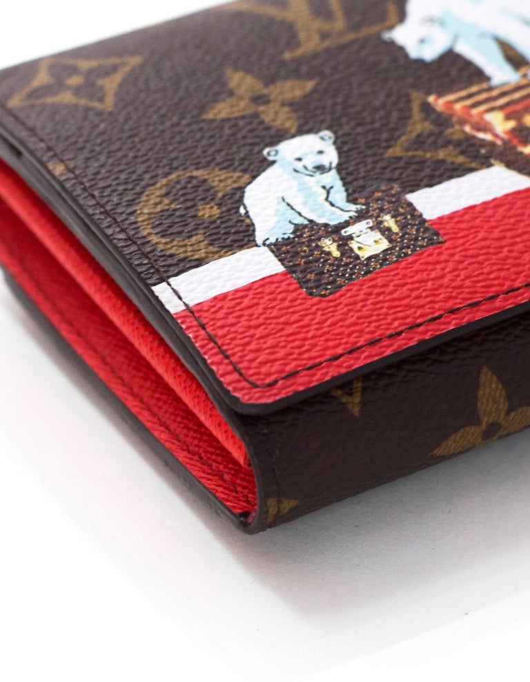 Louis Vuitton Holiday Polar Bear Trunks Monogram Sarah Wallet For Sale ...