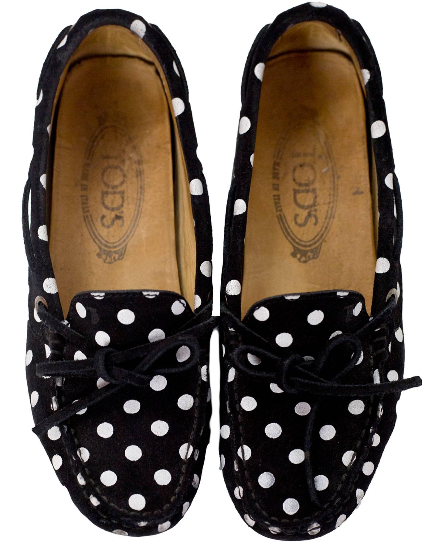 polka dot loafers