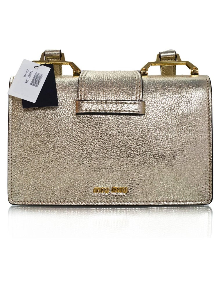 miu miu gold bag