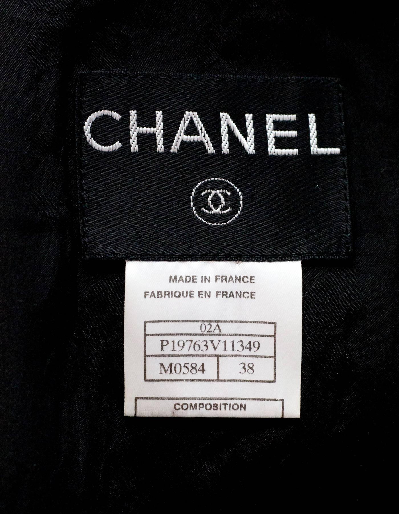 Chanel Multi-Colored Tweed Jacket sz FR38 In Excellent Condition In New York, NY