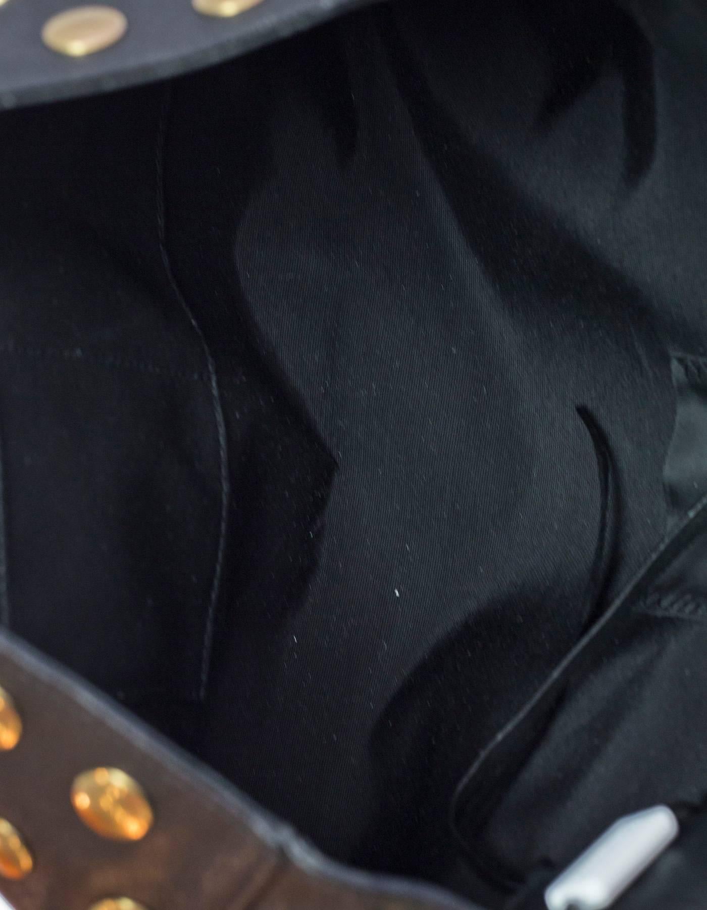 Marc Jacobs Black Leather Gotham Studded Shoulder Bag NWT 1