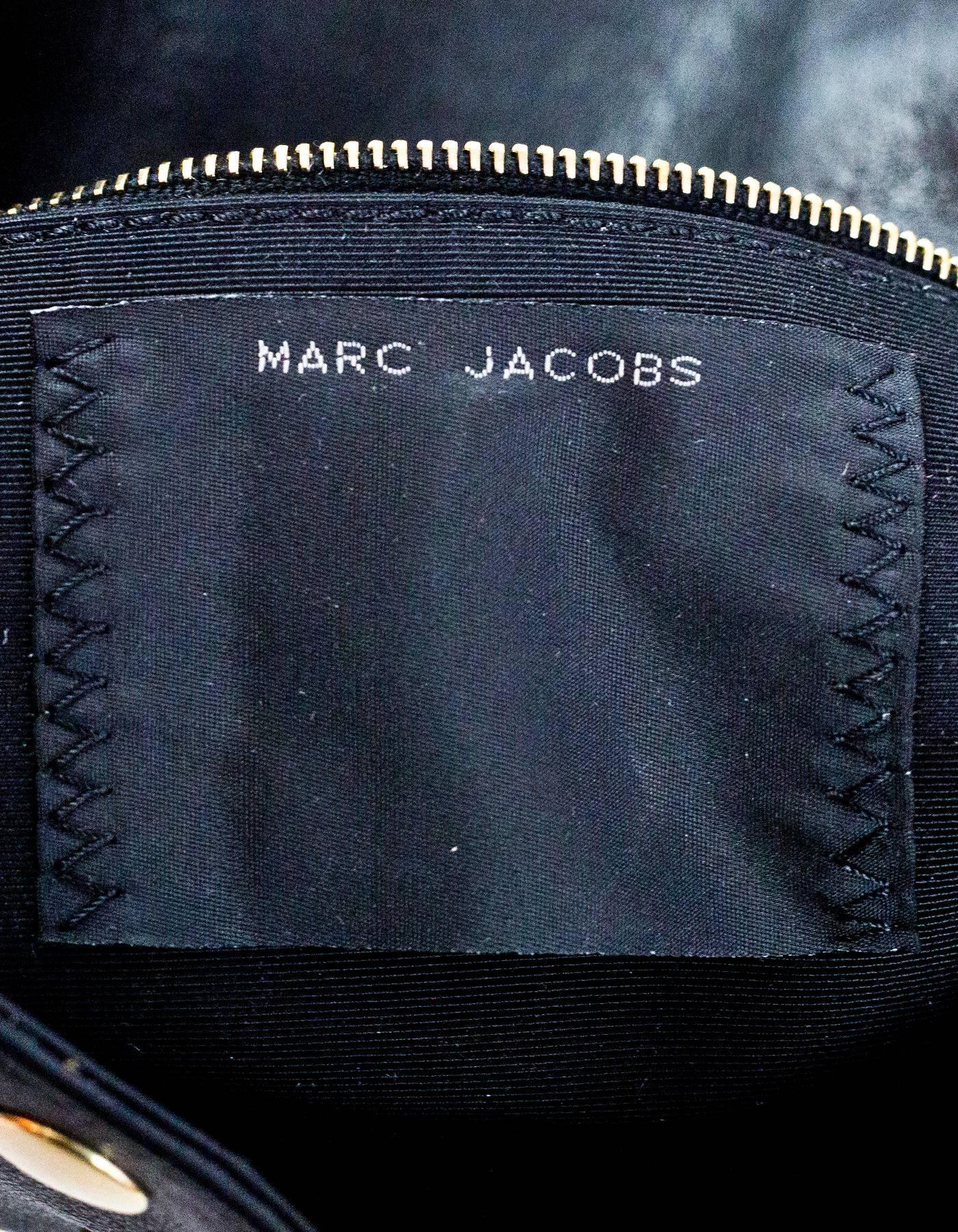 Marc Jacobs Black Leather Gotham Studded Shoulder Bag NWT 2