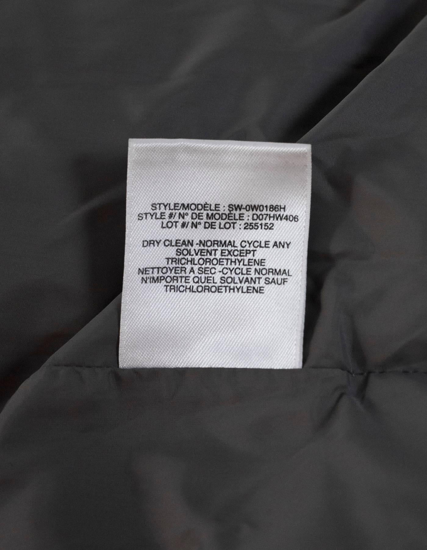 Gray Helmut Lang Grey Nylon Plex Hooded Puffer Vest sz S rt. $400