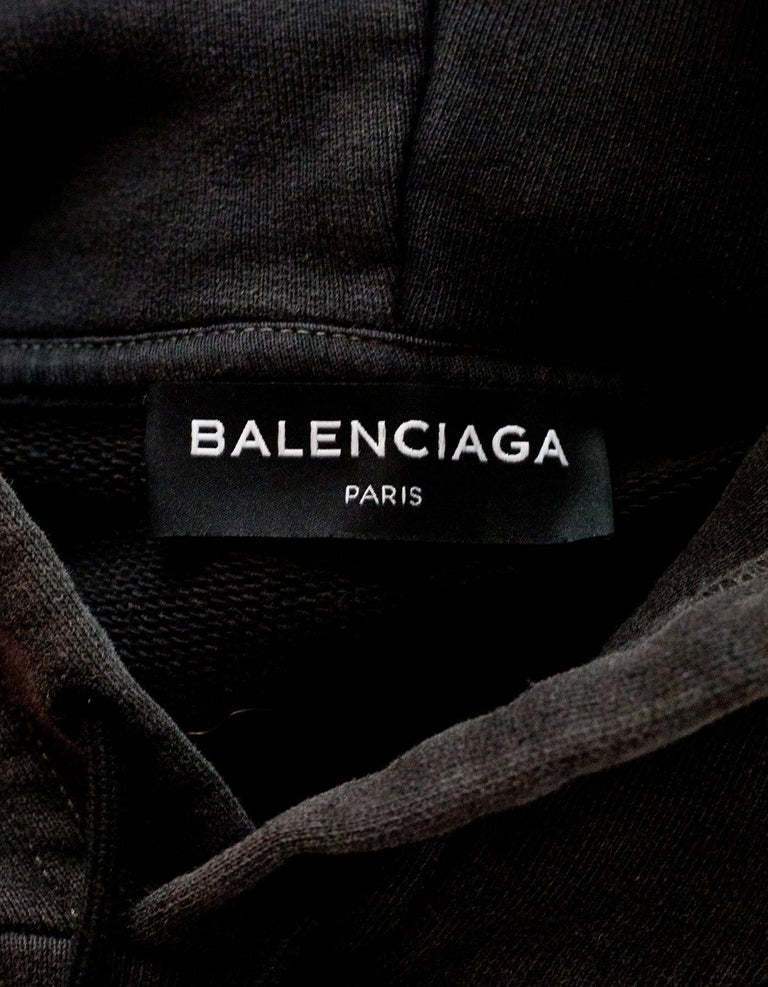Balenciaga Men''s Grey SINNERS Hoodie sz S rt. $1,015 at 1stDibs | balenciaga  sinners hoodie grey, balenciaga sinners hoodie, balenciaga sinners crewneck