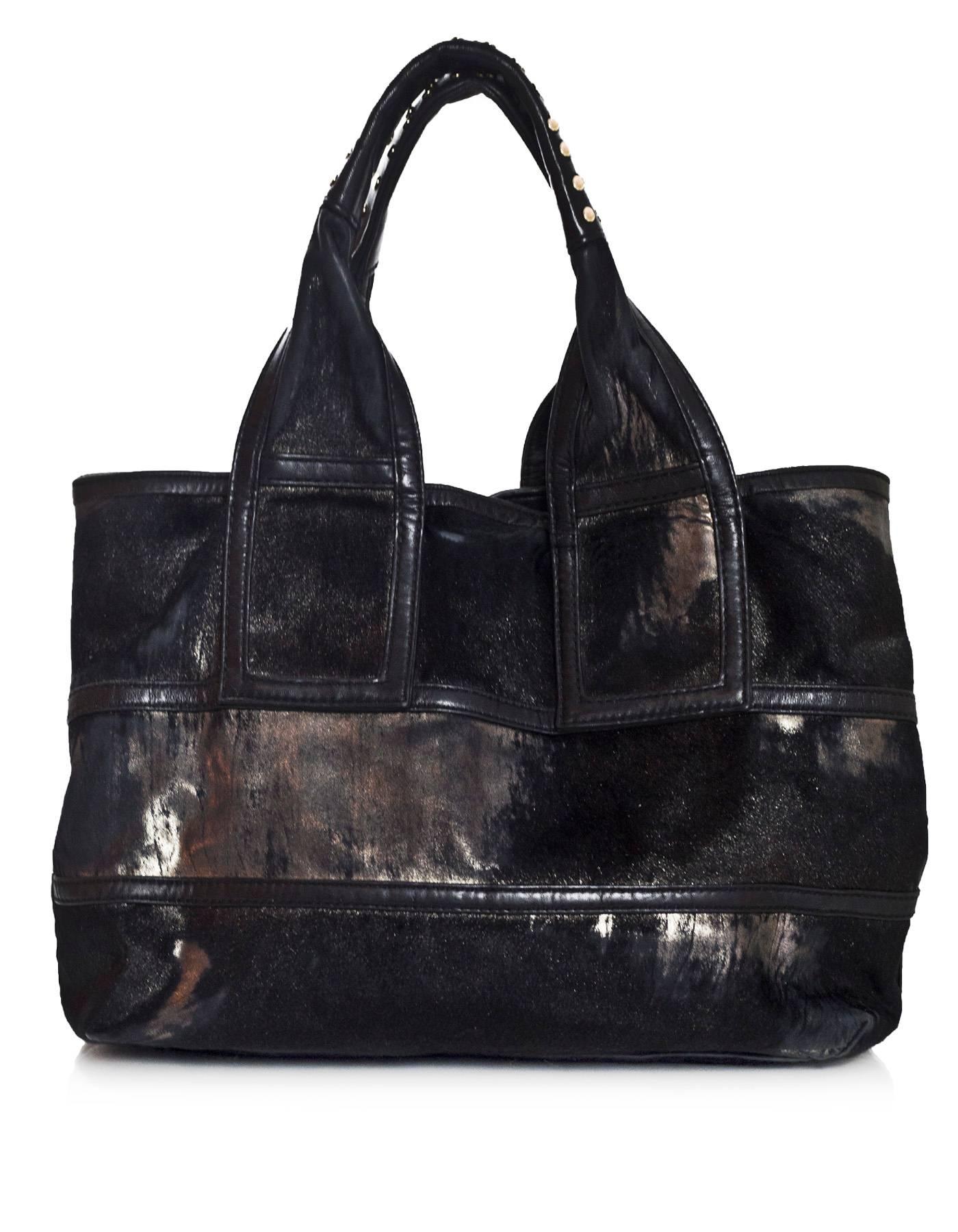 donna karan black tote bag