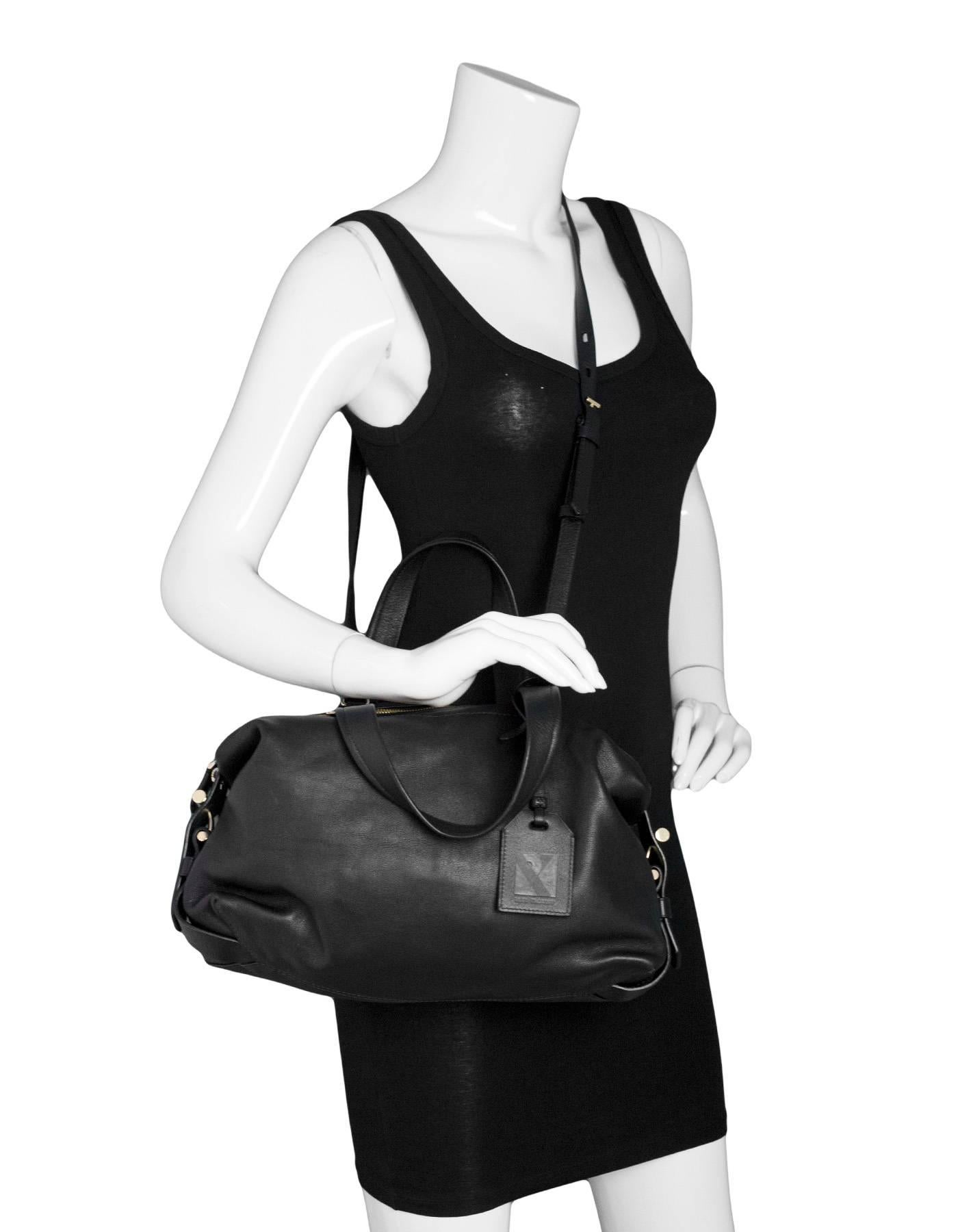 Reed Krakoff Black Leather Mini Atlas Satchel Bag In Excellent Condition In New York, NY