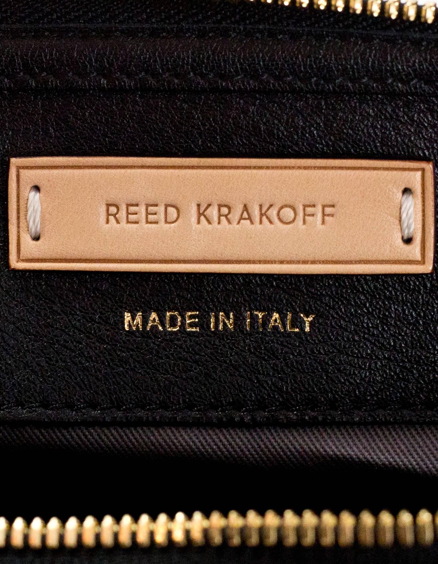 Reed Krakoff Black Leather Mini Atlas Satchel Bag 4