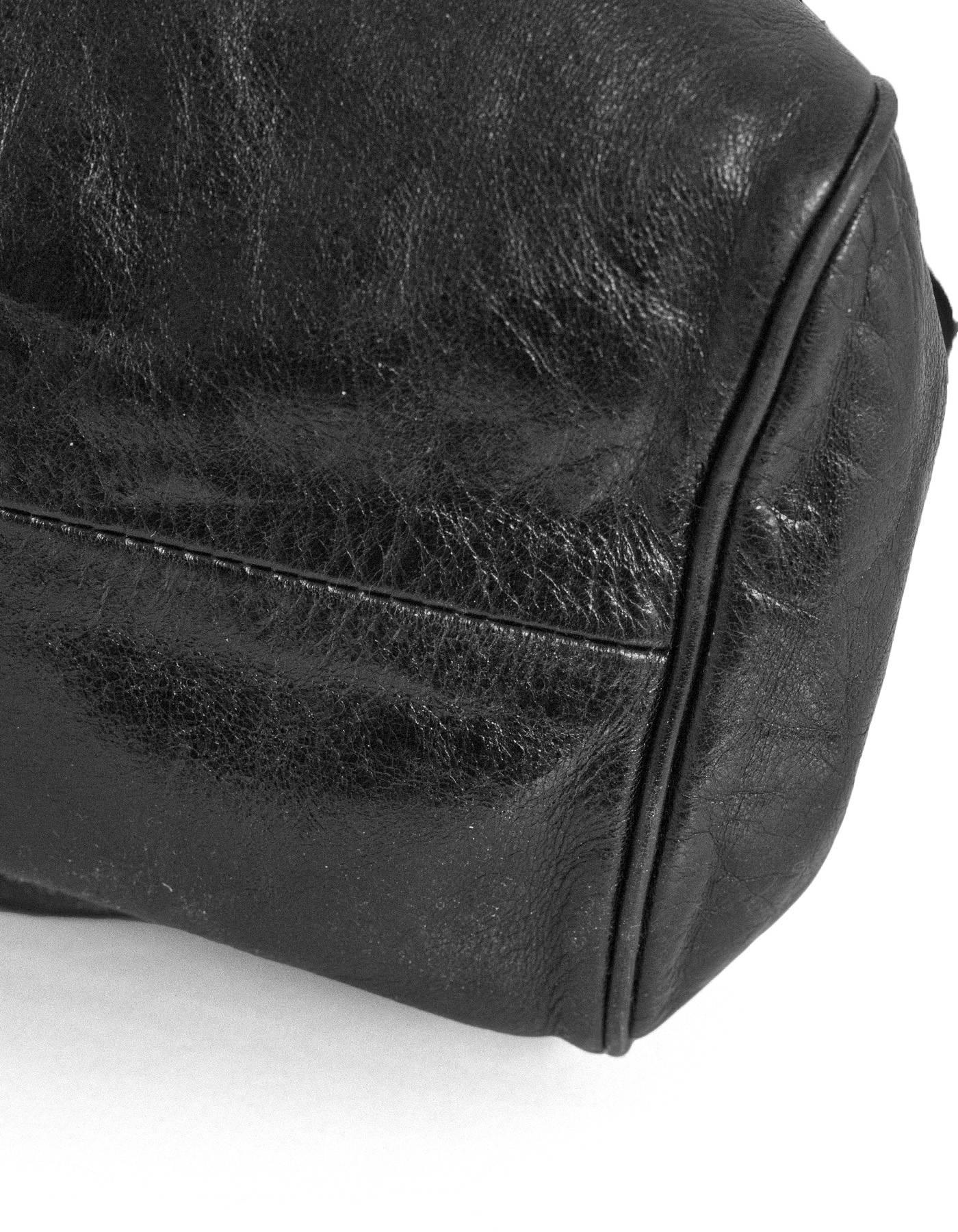 jimmy choo black leather bag
