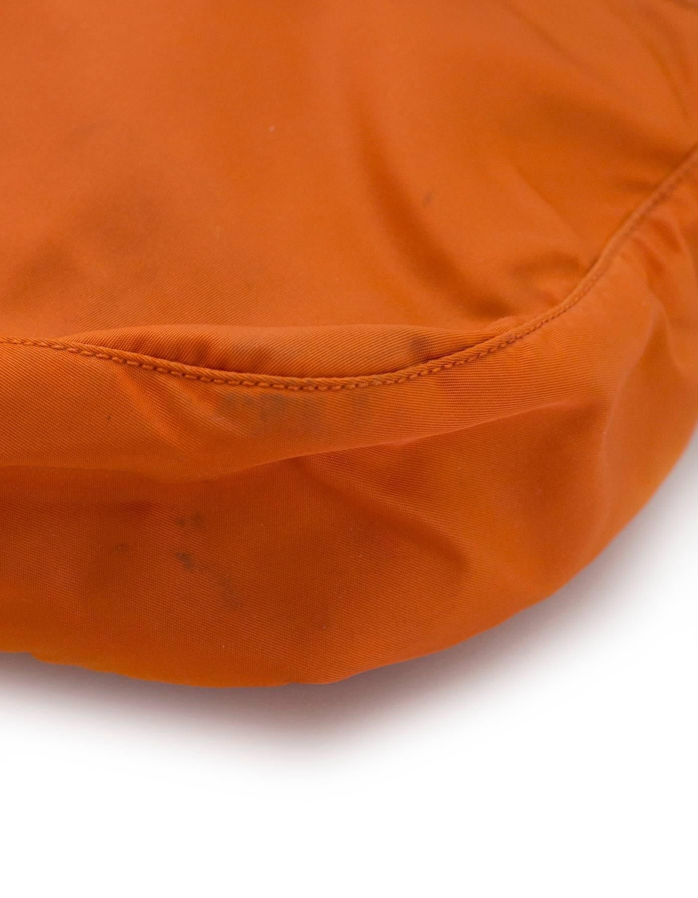 prada orange nylon crossbody bag