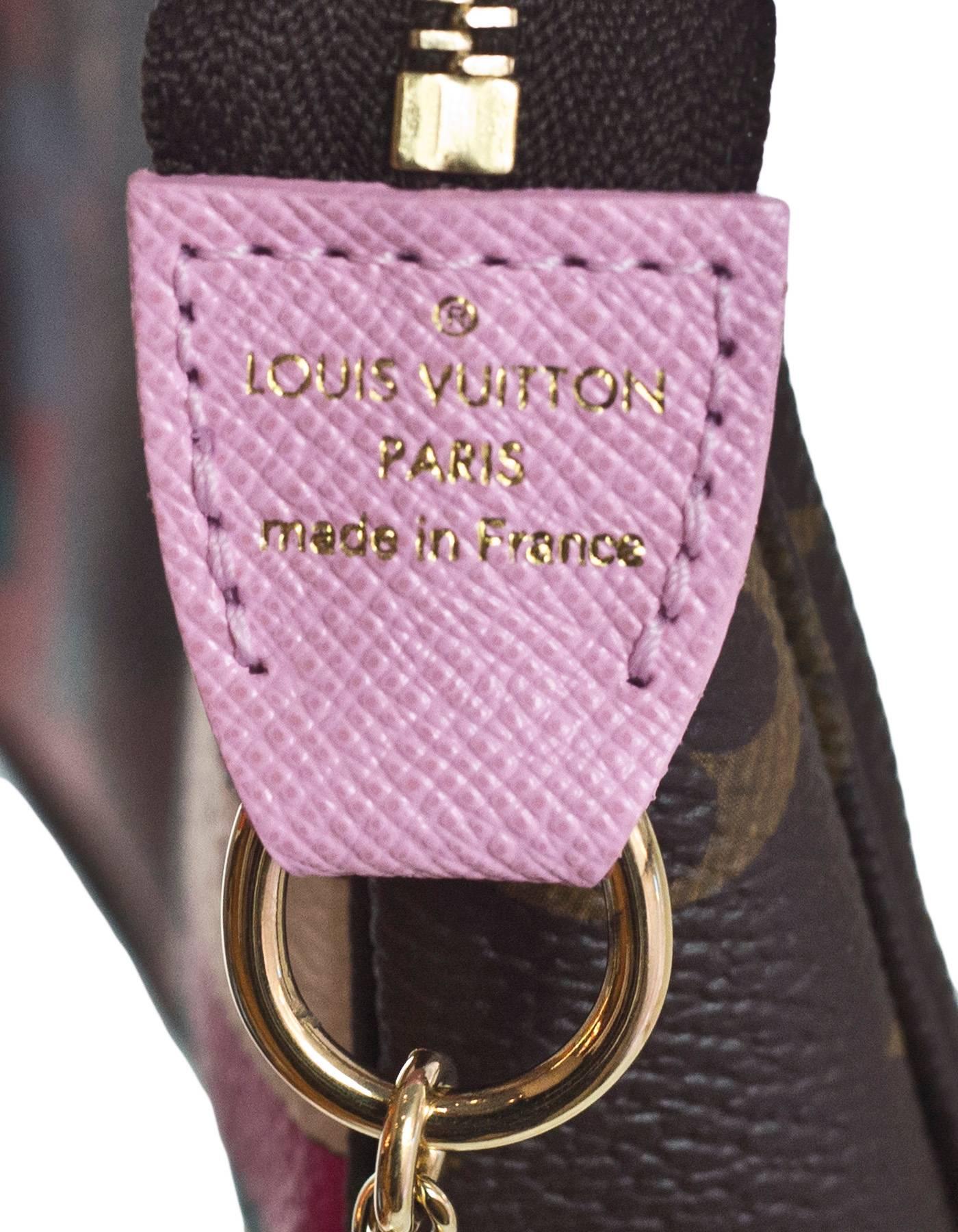 Women's Louis Vuitton Illustre Transatlantic Christmas Monogram Mini Pochette Bag