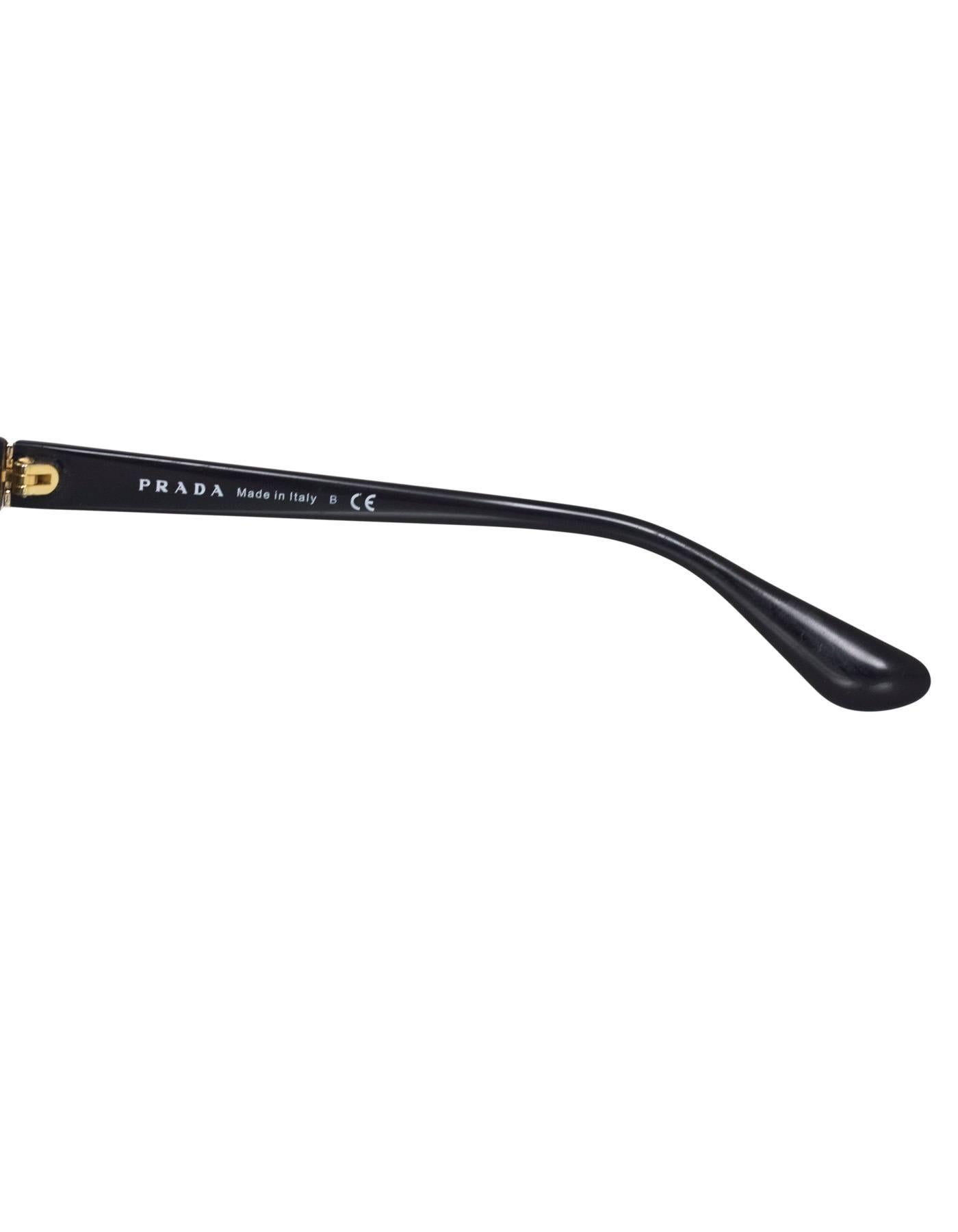 Prada Black Resin Sunglasses with Box and Case 3
