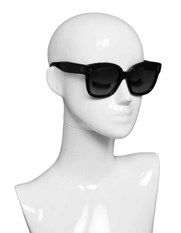 Celine Black Sunglasses with Case For Sale at 1stDibs celine