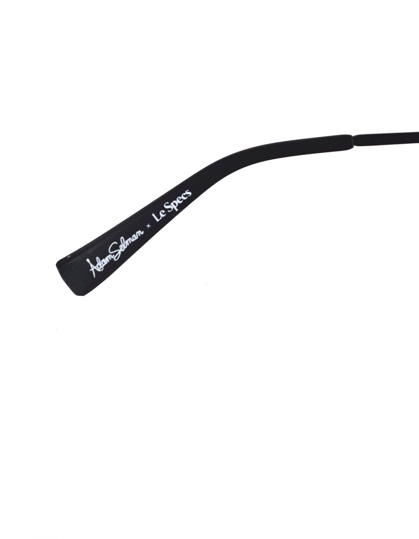 Adam Selman x Le Specs Black The Fugitive Cat-Eye Sunglasses with Case 1