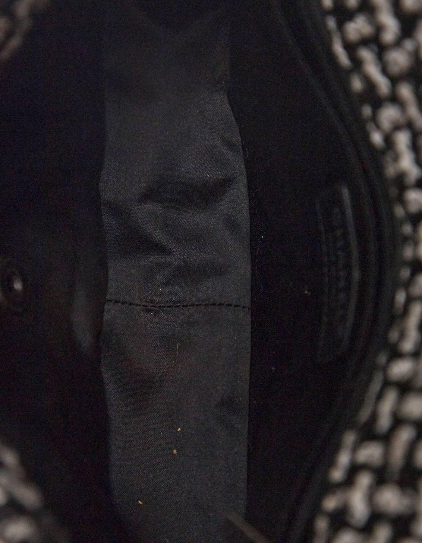 Chanel 2014 Black & White Tweed Paris/Dallas Beaded Fringe Flap Bag rt. $6, 700 3