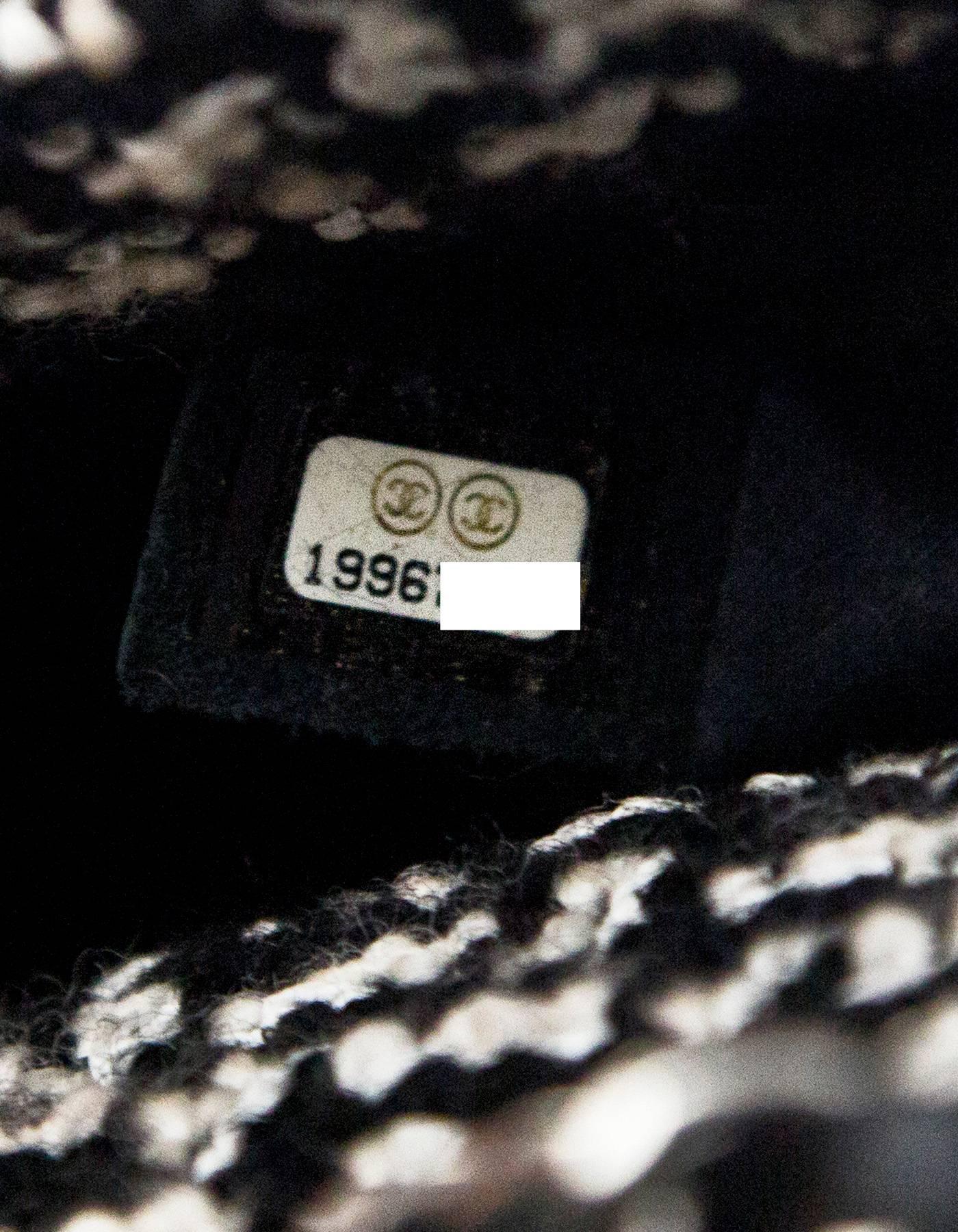 Chanel 2014 Black & White Tweed Paris/Dallas Beaded Fringe Flap Bag rt. $6, 700 5