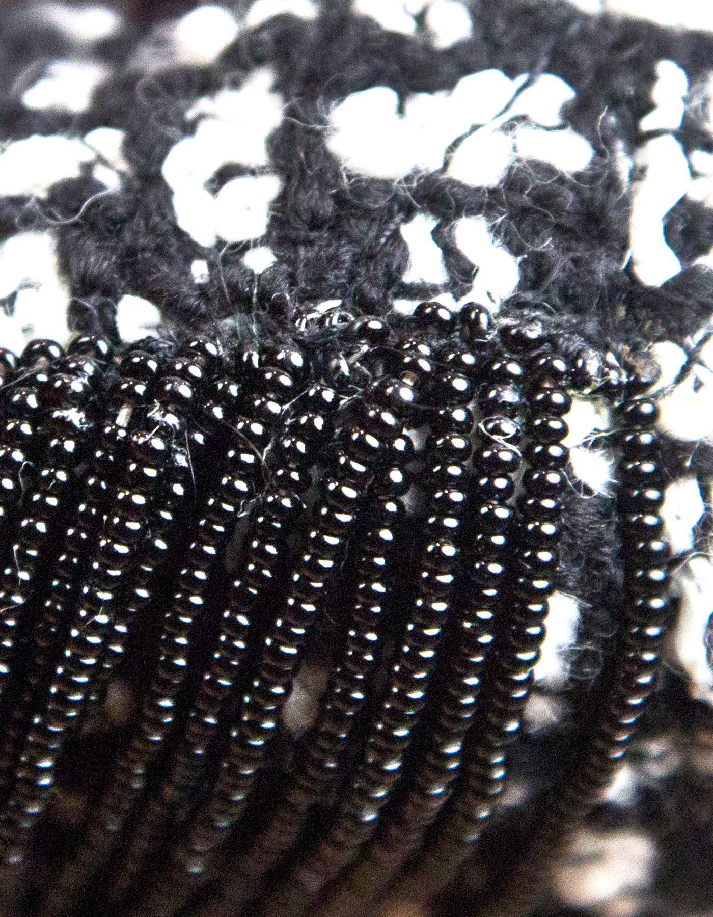 Chanel 2014 Black & White Tweed Paris/Dallas Beaded Fringe Flap Bag rt. $6, 700 2